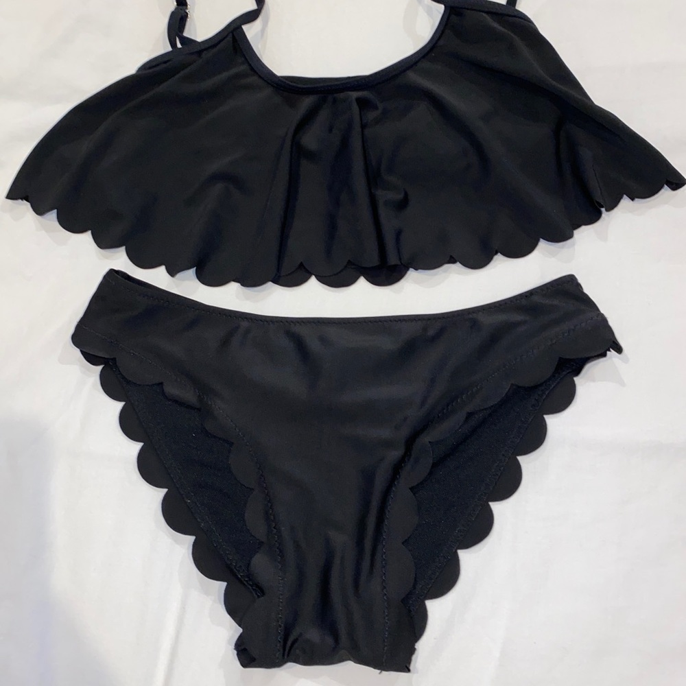 Black Scalloped Bikini